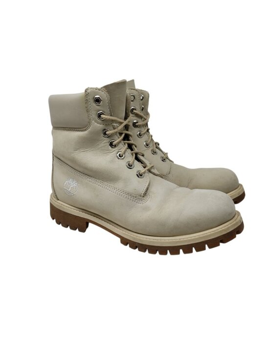 Vintage 90s Timberland Men Tan Leather Waterproof Field Boots Mens Size 7.5 Lug main image 7